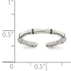 Sterling Silver Solid Toe Ring