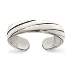 Sterling Silver Antiqued Toe Ring