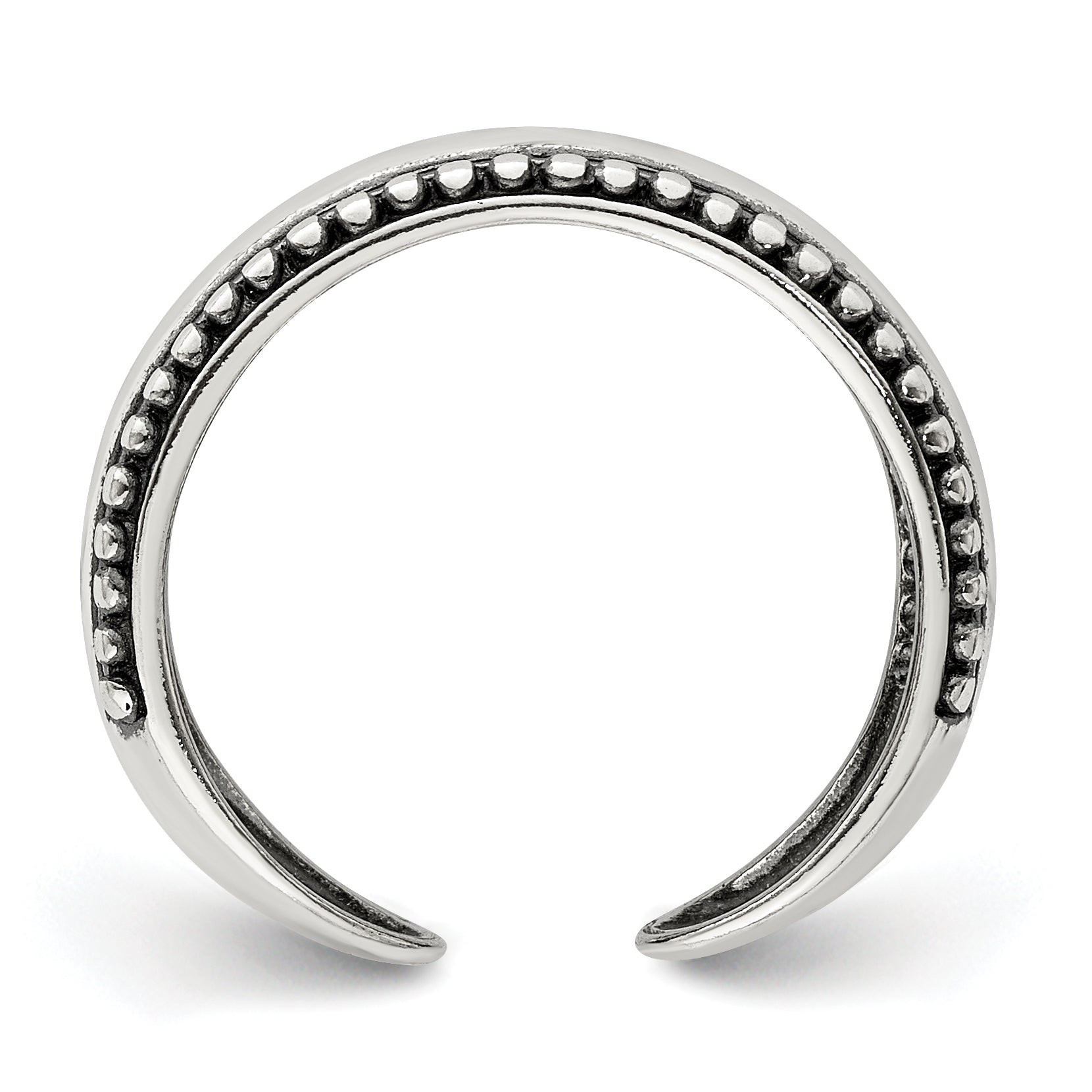 Sterling Silver Antiqued Toe Ring Secondary image
