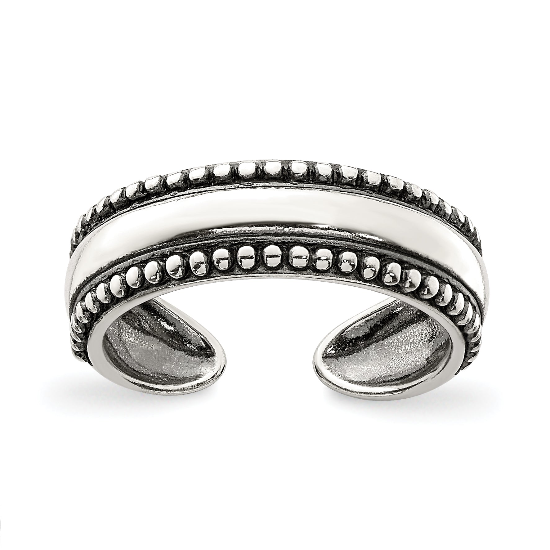 Sterling Silver Antiqued Toe Ring Main image