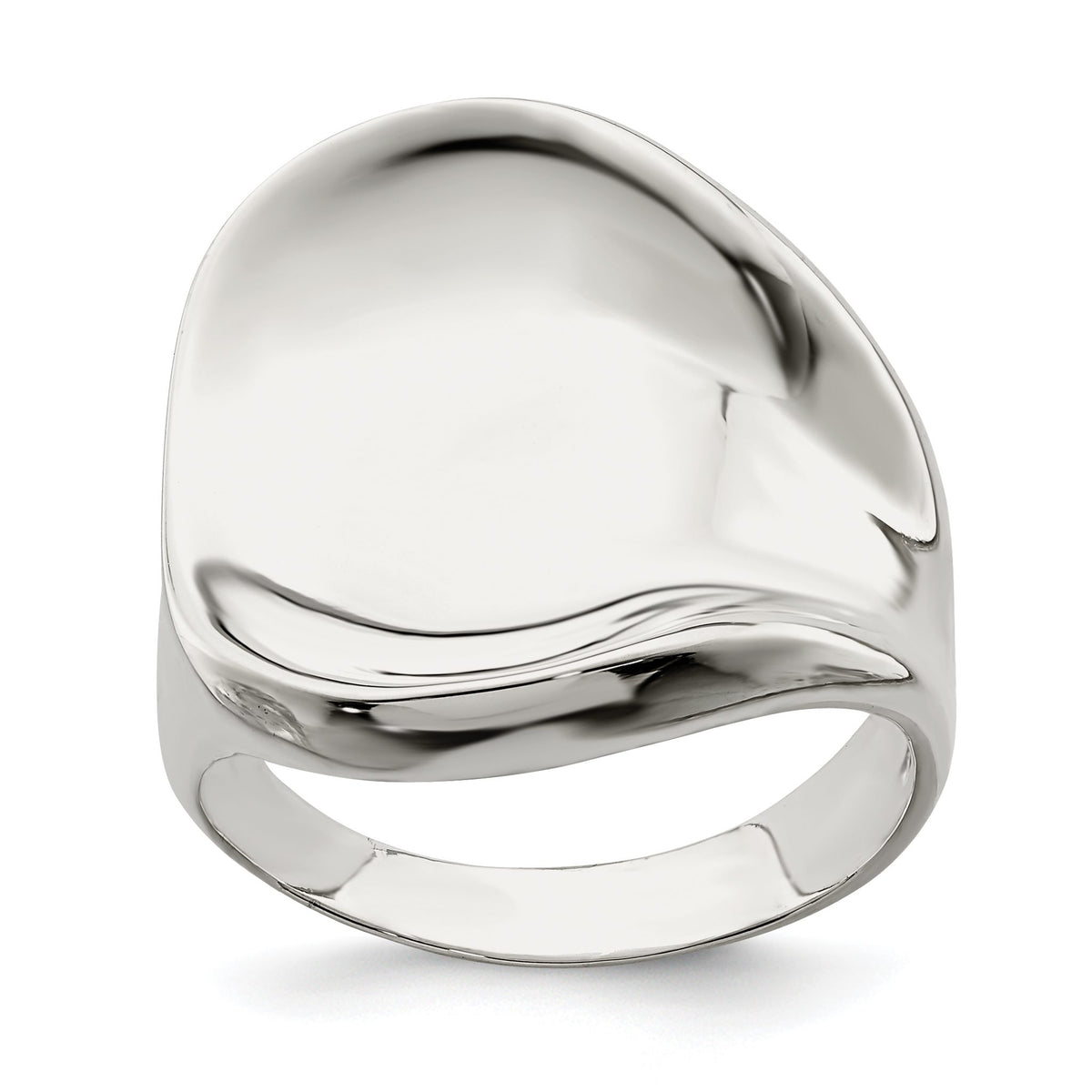 Wide Band Ring in Sterling Silver, Size 6 - Sophia Jewelers Main image