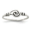 Sterling Silver Antiqued Swirl Ring