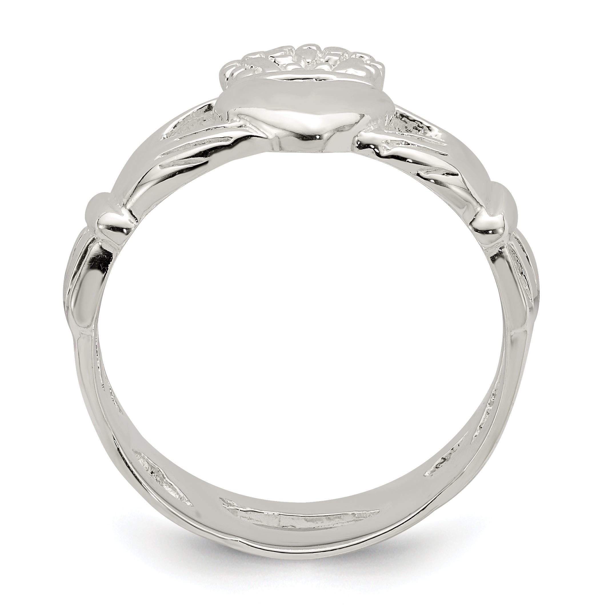 Sterling Silver Claddagh Ring Secondary image