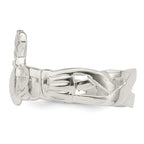 Sterling Silver Solid Claddagh Ring