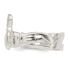 Sterling Silver Solid Claddagh Ring