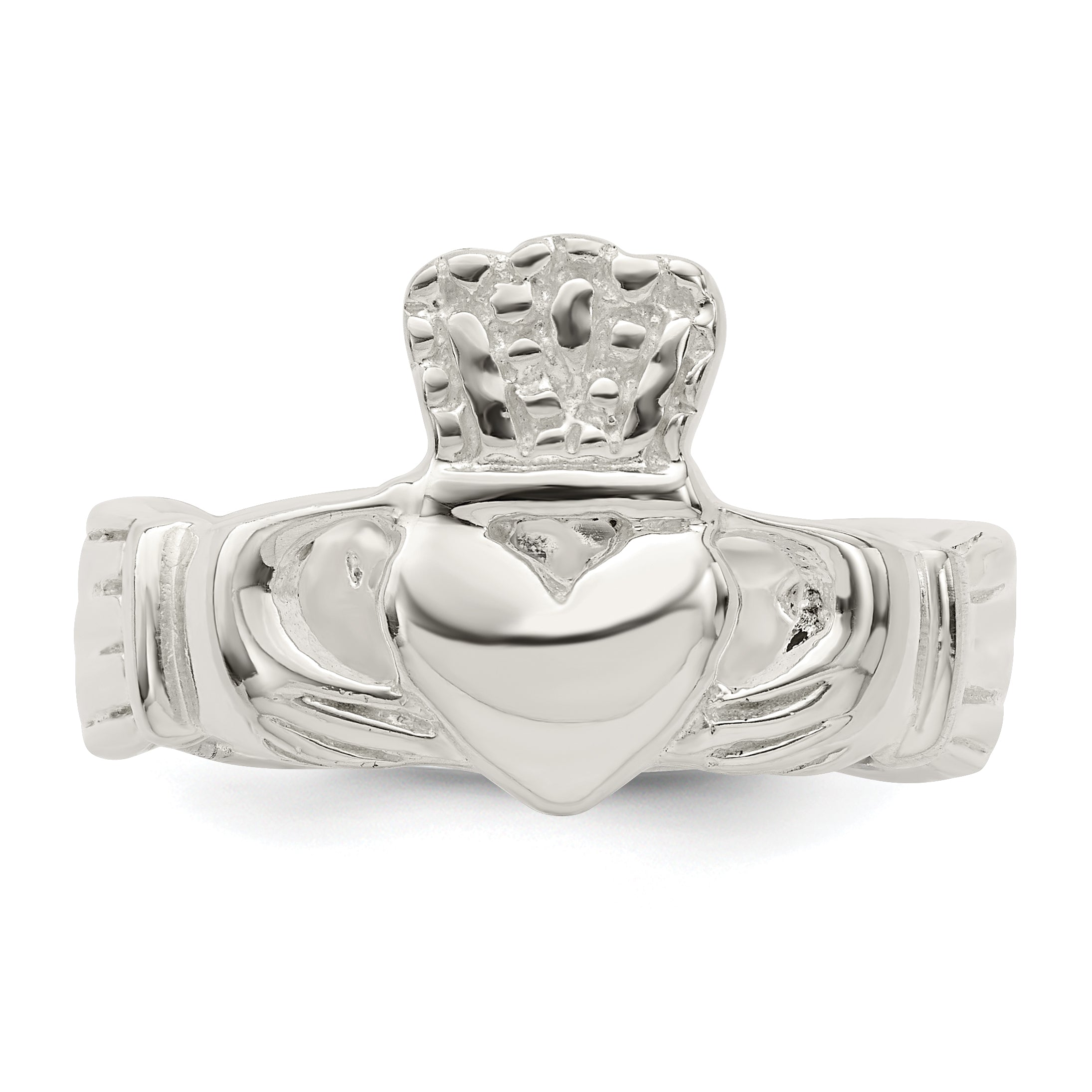 Sterling Silver Solid Claddagh Ring