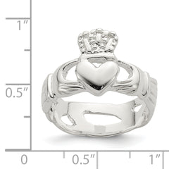 Sterling Silver Solid Claddagh Ring