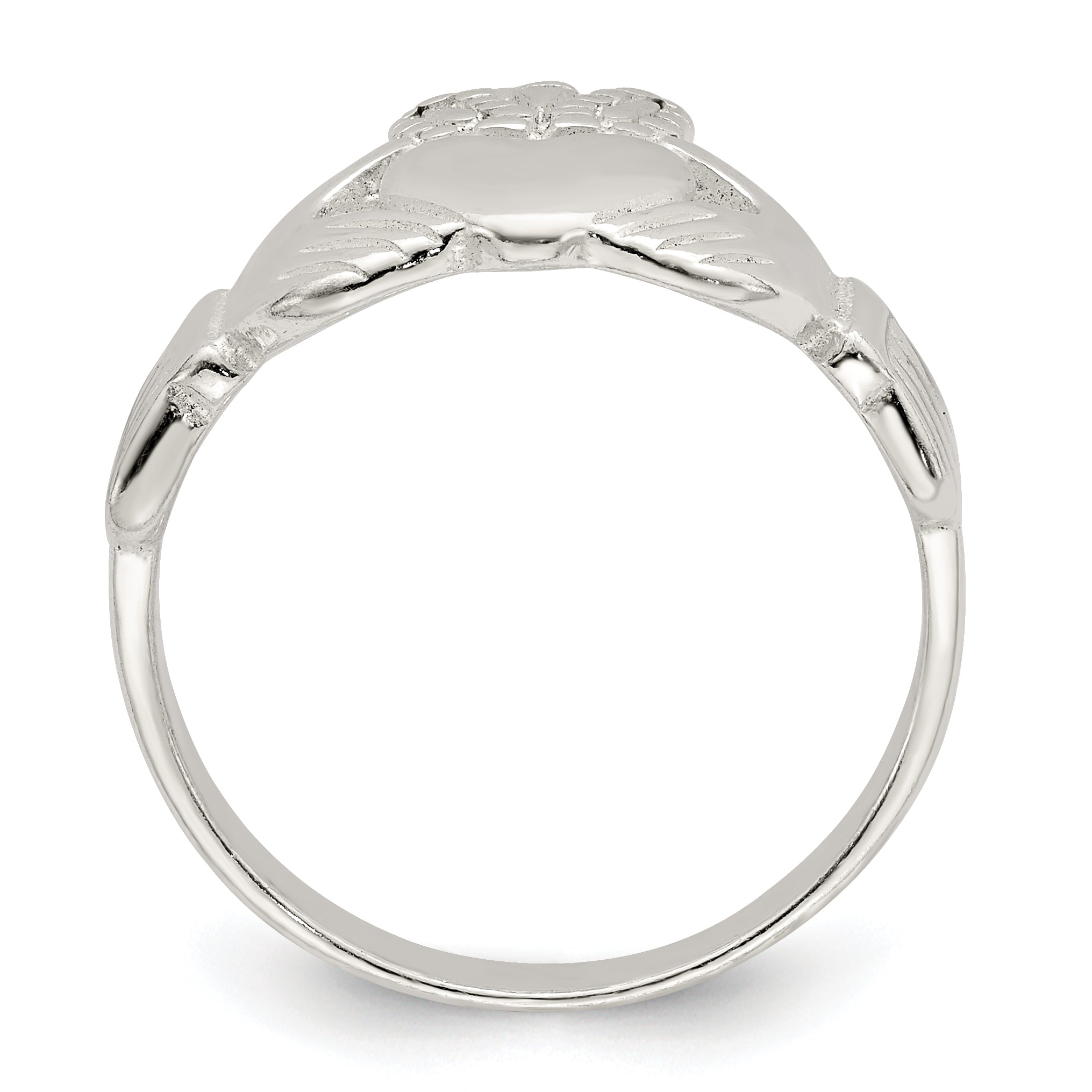 Sterling Silver Claddagh Ring Secondary image