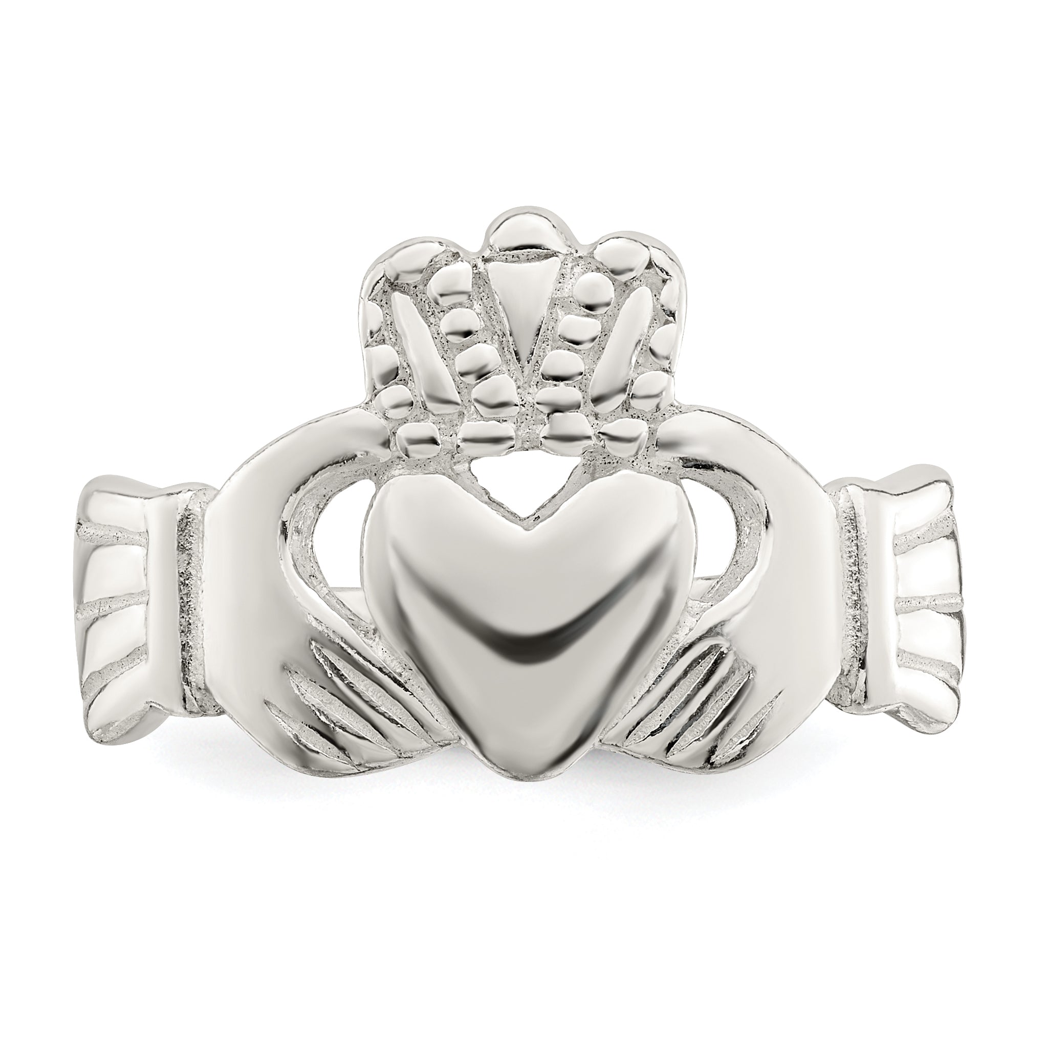 Sterling Silver Solid Claddagh Ring