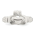 Sterling Silver Solid Claddagh Ring