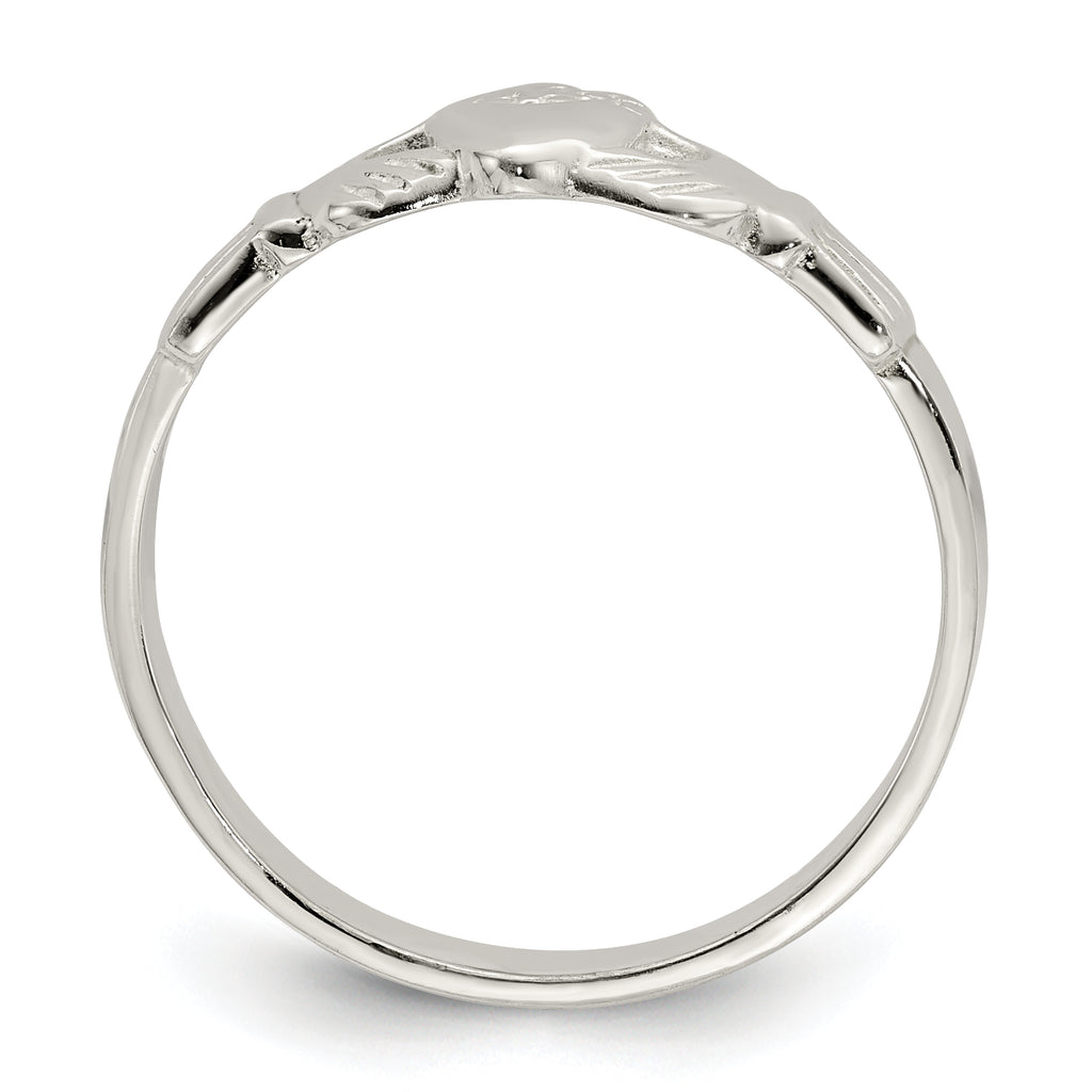 Sterling Silver Solid Claddagh Ring