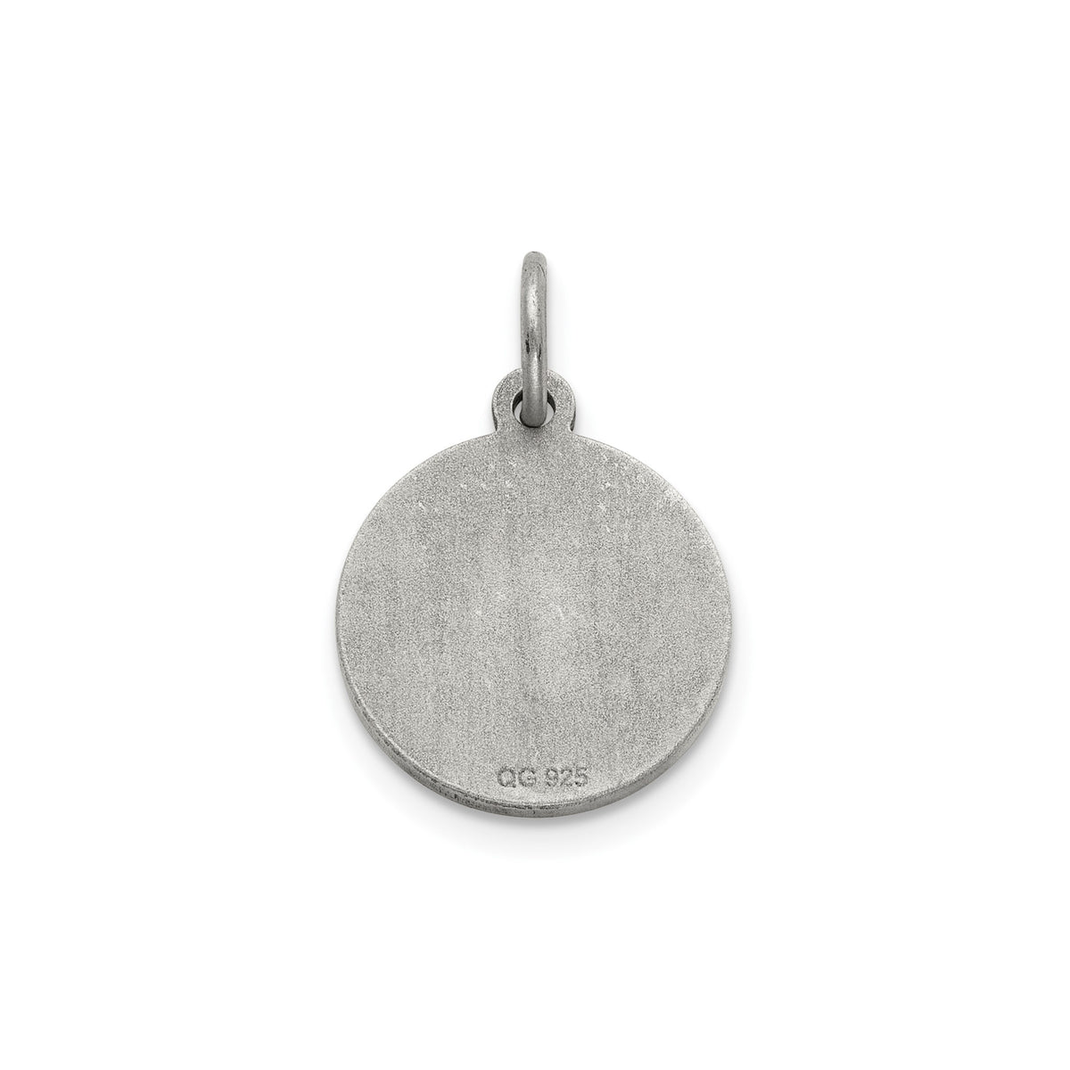 Antique Round Holy Spirit Medal in Sterling Silver - Sophia Jewelers