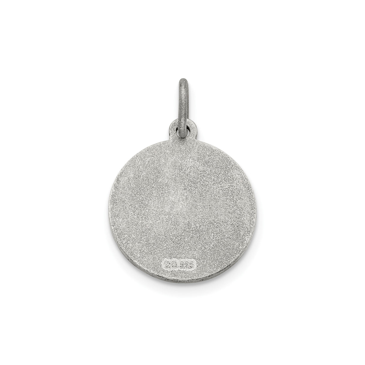 Our Lady of the Assumption Medal in Sterling Silver, 14.5mm - Sophia Jewelers