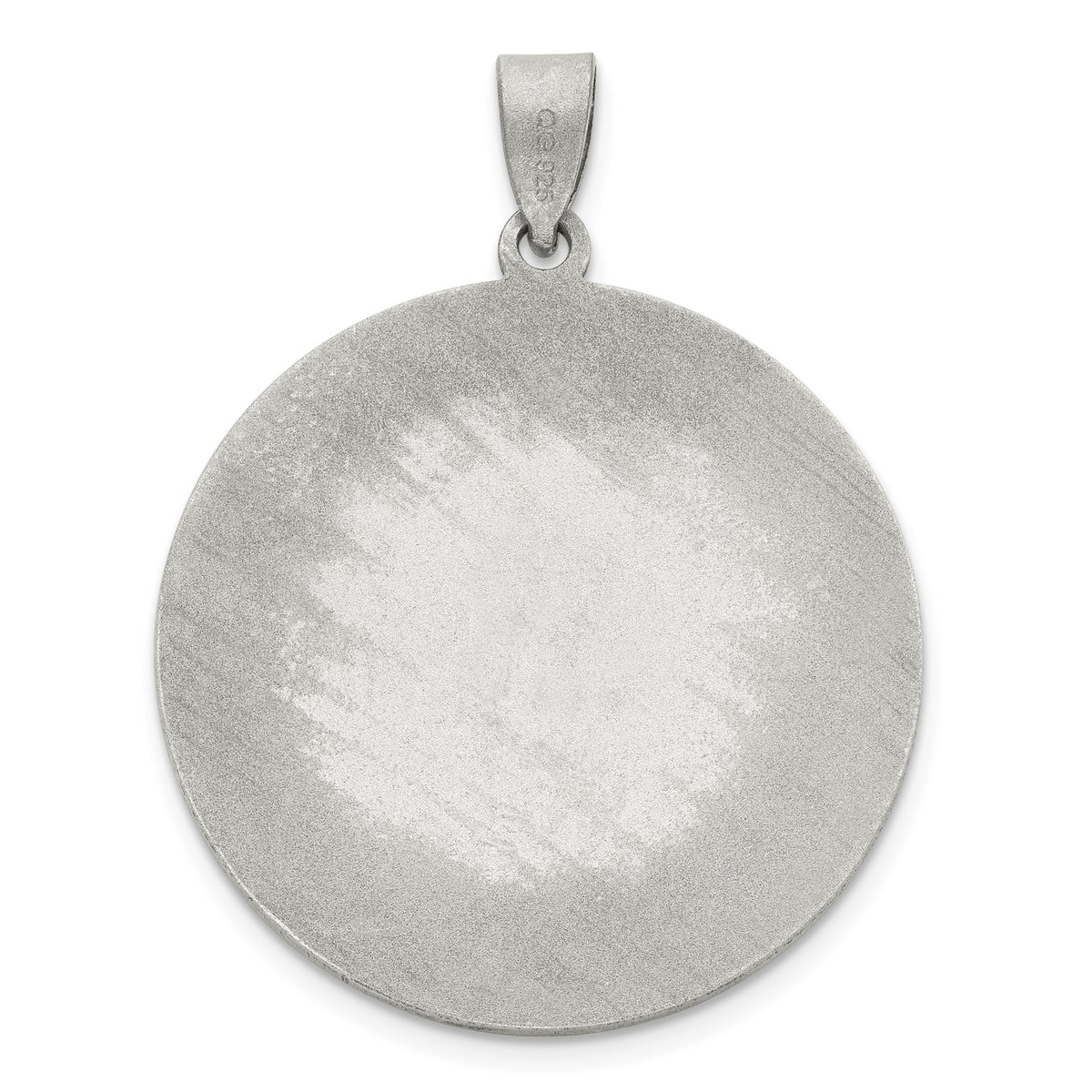 Antique Round St. Michael Medal in Sterling Silver, 29mm - Sophia Jewelers
