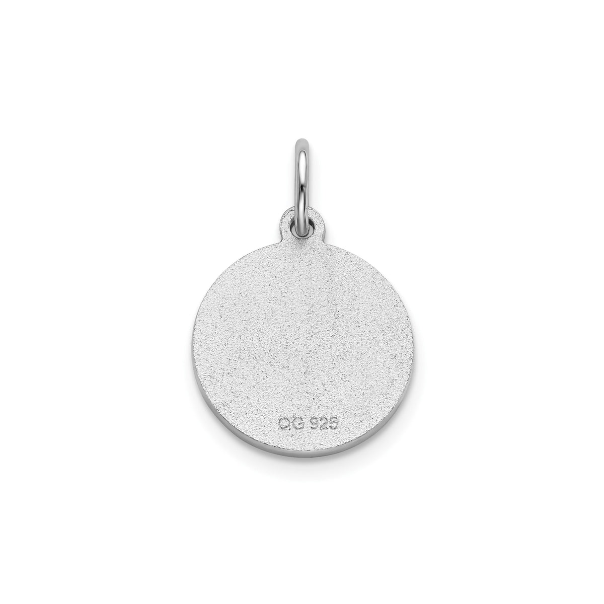 Round St. Raphael Medal in Sterling Silver, 13.25mm - Sophia Jewelers