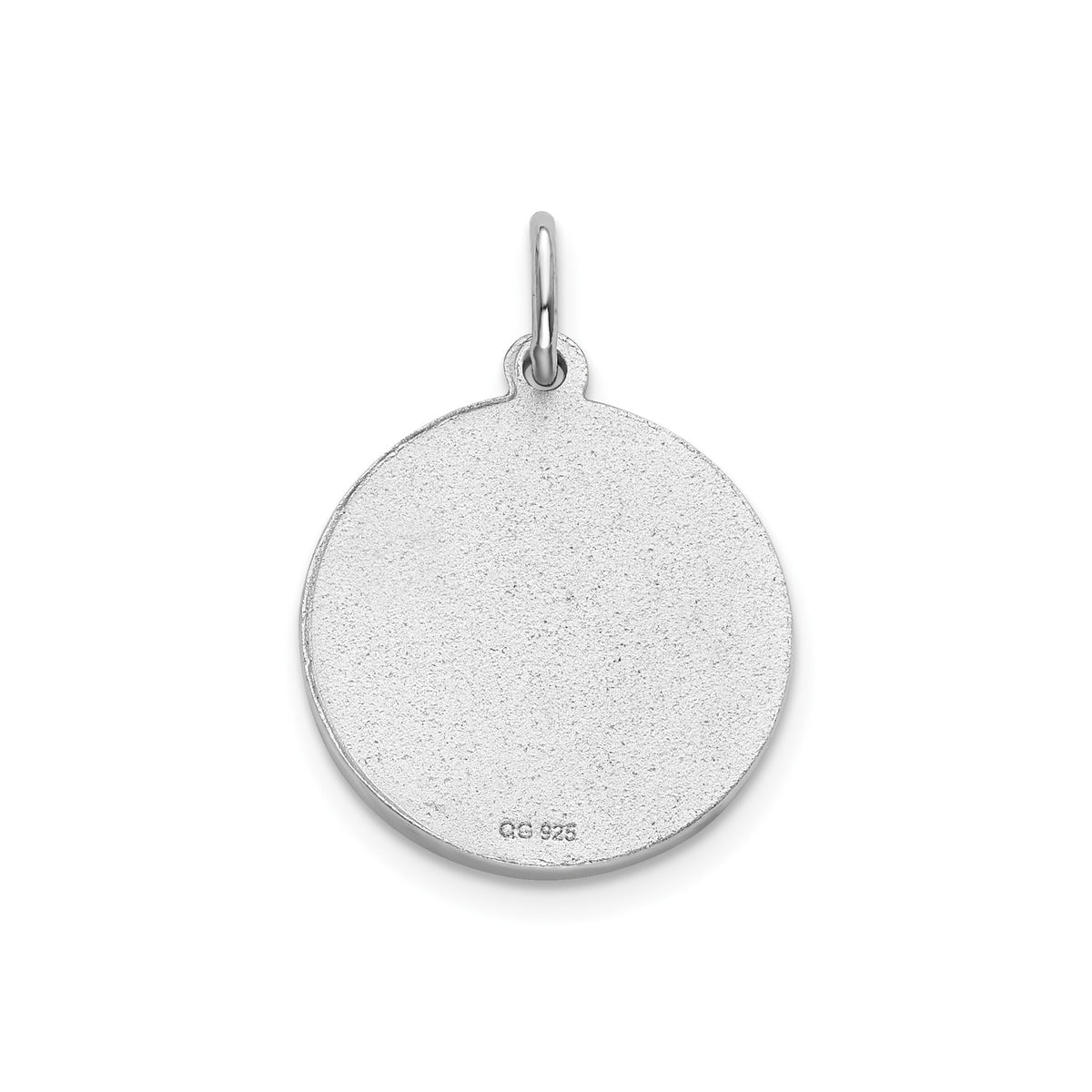 Round Perpetual Help Medal in Sterling Silver, 16.25mm - Sophia Jewelers