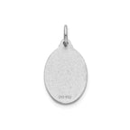Oval St. Jude Thaddeus-Spanish Medal in Sterling Silver, 16.5x12mm - Sophia Jewelers