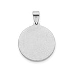 Round St. Matthew Medal in Sterling Silver, 18.25mm - Sophia Jewelers