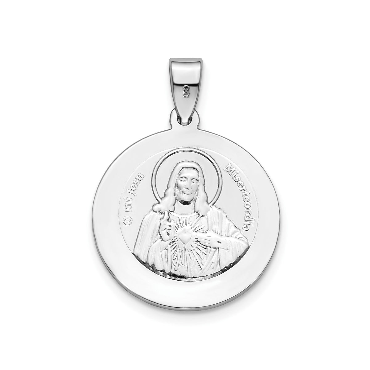 Round Holy Scapular Medal in Sterling Silver - Sophia Jewelers