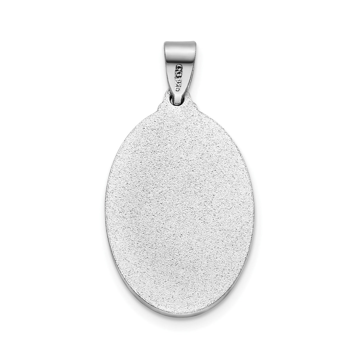 Our Lady of Guadalupe Medal in Sterling Silver, 21.5x15mm - Sophia Jewelers