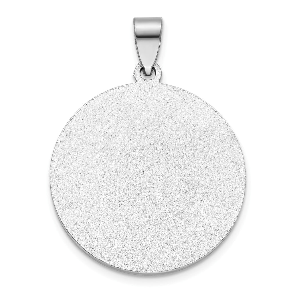 Round St. Jude Thaddeus Medal in Sterling Silver, 25.25mm - Sophia Jewelers