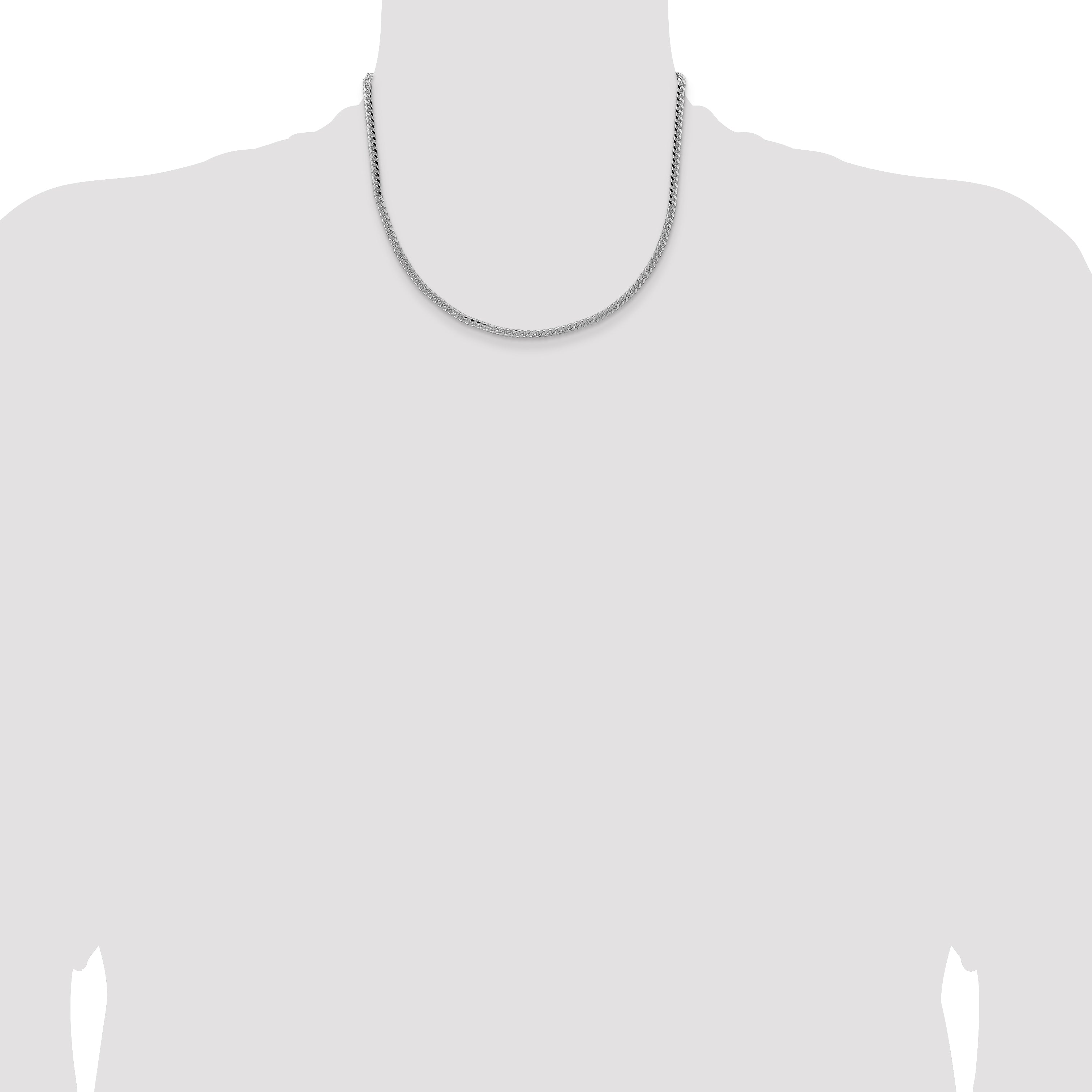 Sterling Silver Curb Chain Necklace 3.25mm