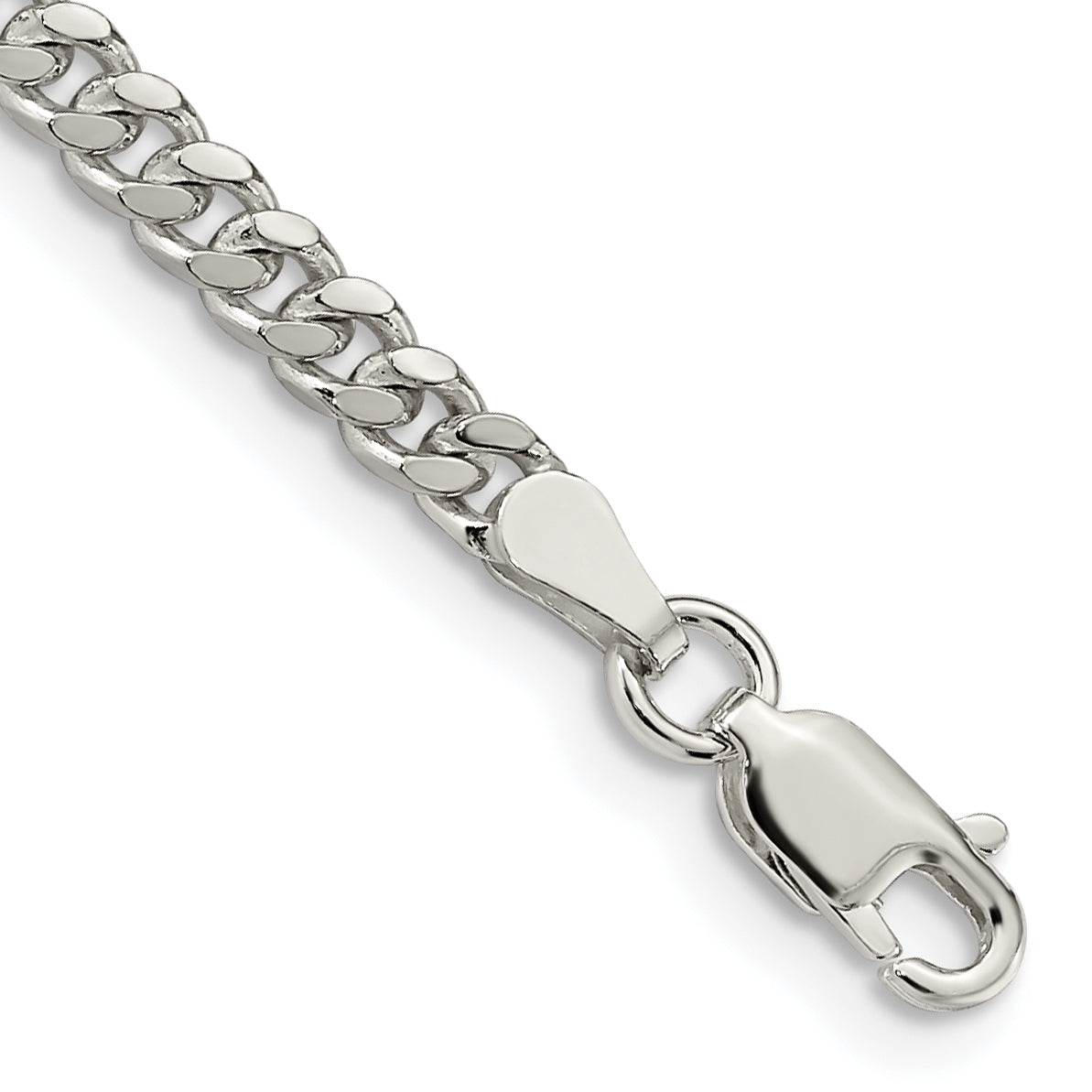 Sterling Silver 3.25mm Domed Curb Chain Main image