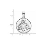 Round St. Anthony Medal in Sterling Silver, 22mm - Sophia Jewelers