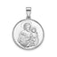 Round St. Joseph Medal in Sterling Silver, 20.25mm - Sophia Jewelers