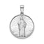 Round St. Jude Thaddeus Medal in Sterling Silver, 20.25mm - Sophia Jewelers