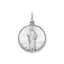 Round St. Jude Thaddeus Medal in Sterling Silver, 16.25mm - Sophia Jewelers