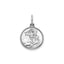 Round St. Michael Medal in Sterling Silver, 13.25mm - Sophia Jewelers