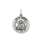 Antique Round St. Andrew Medal in Sterling Silver - Sophia Jewelers