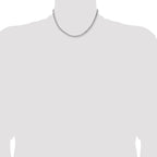 Sterling Silver Diamond-Cut Curb Chain Necklace 4mm