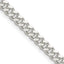 Sterling Silver Diamond-Cut Curb Chain Necklace 4mm