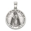 Antique Round Miraculous Medal in Sterling Silver, 23.5mm - Sophia Jewelers