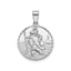 Round St. Christopher Medal in Sterling Silver, 18.25mm - Sophia Jewelers