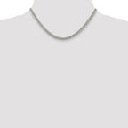 Sterling Silver 5mm Domed With  Side Diamond-Cut Curb Chain