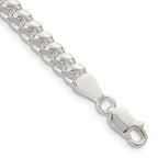 Sterling Silver 5mm Domed w/ Side D/C Curb Chain
