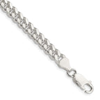 Sterling Silver 6mm Domed With  Side Diamond-Cut Curb Chain