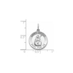 Round St. Brigid Medal in Sterling Silver - Sophia Jewelers