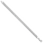 Sterling Silver Rhodium-Plated 7mm Domed With  Side Diamond-Cut Curb Chain