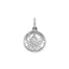 Round St. Christopher Medal in Sterling Silver, 11.5mm - Sophia Jewelers