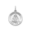 Round St. Clare Medal in Sterling Silver - Sophia Jewelers