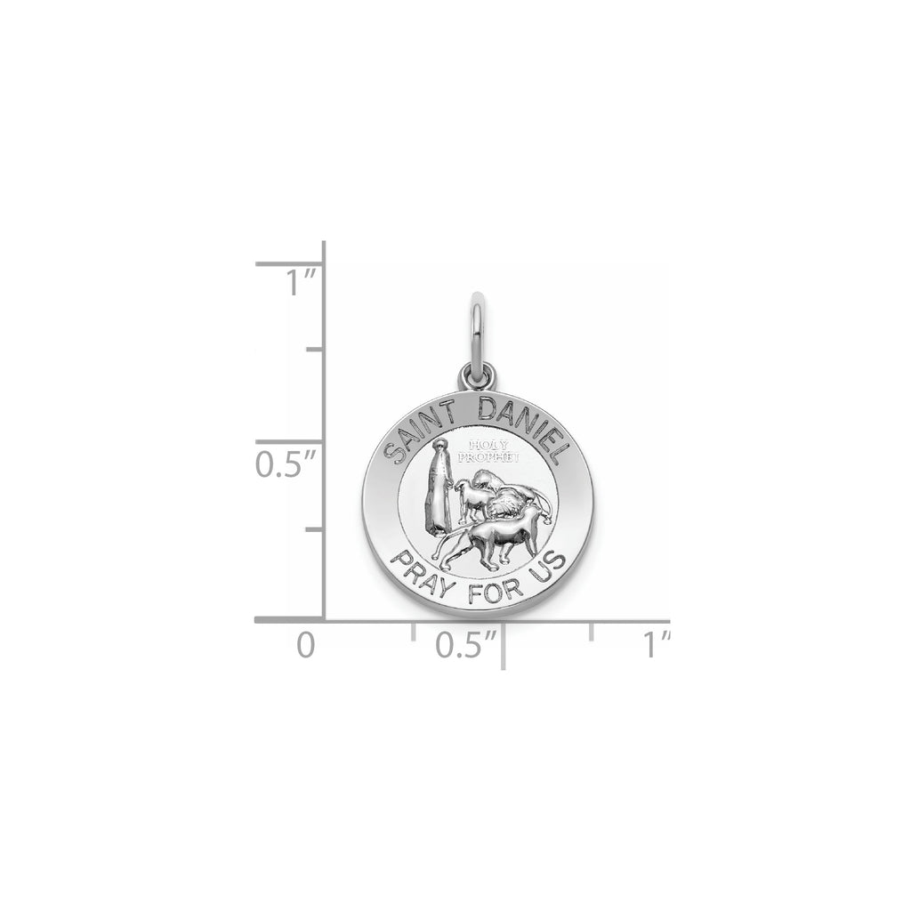 Round St. Daniel Medal in Sterling Silver - Sophia Jewelers