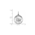 Round St. Daniel Medal in Sterling Silver - Sophia Jewelers