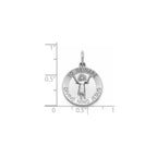 Round Divino Nino Medal in Sterling Silver - Sophia Jewelers
