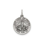 Our Lady of Fatima Medal in Sterling Silver - Sophia Jewelers