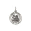 Antique Round St. Francis Medal in Sterling Silver - Sophia Jewelers