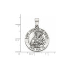 St. Francis of Assisi Medal in Sterling Silver - Sophia Jewelers